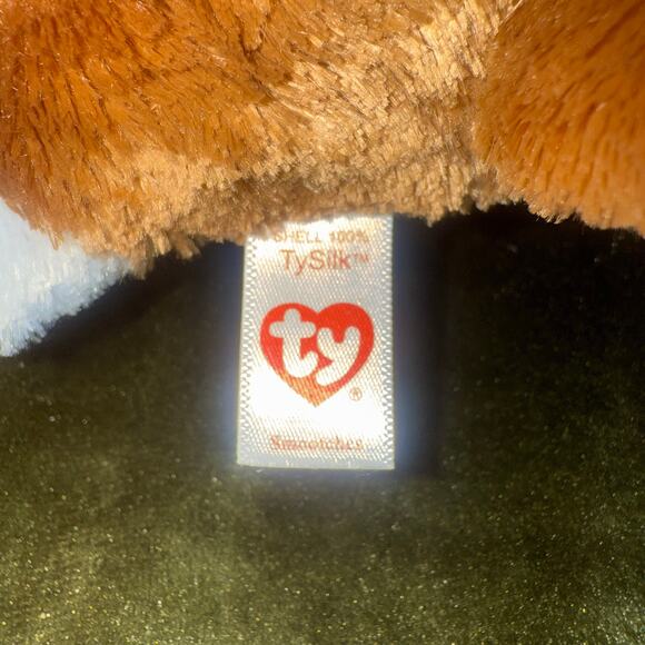 Ty Beanie Boo Smootches Dog Plush 6" Valentine’s Day Heart Retired MWMT - Picture 4 of 5